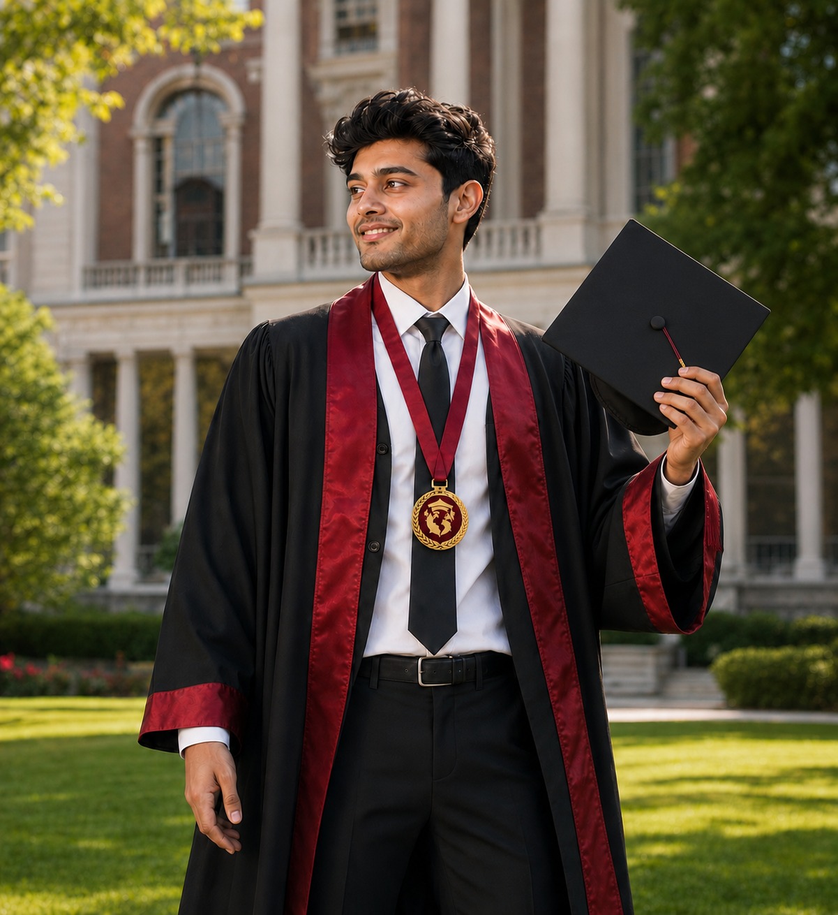 IEBC graduate in cap and gown